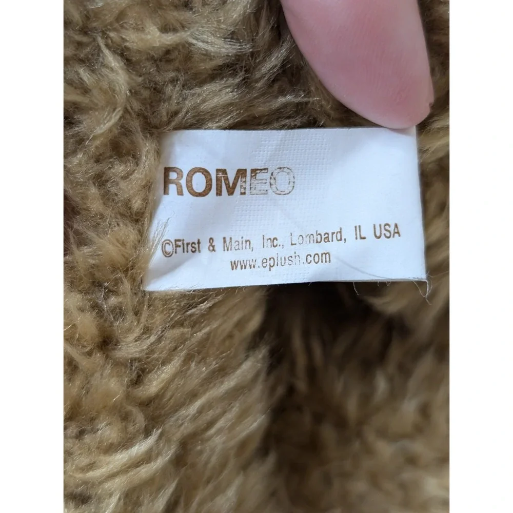 First And Main 'Romeo' Plush Bear With‎ Rose And Tux And Gift Valentine
